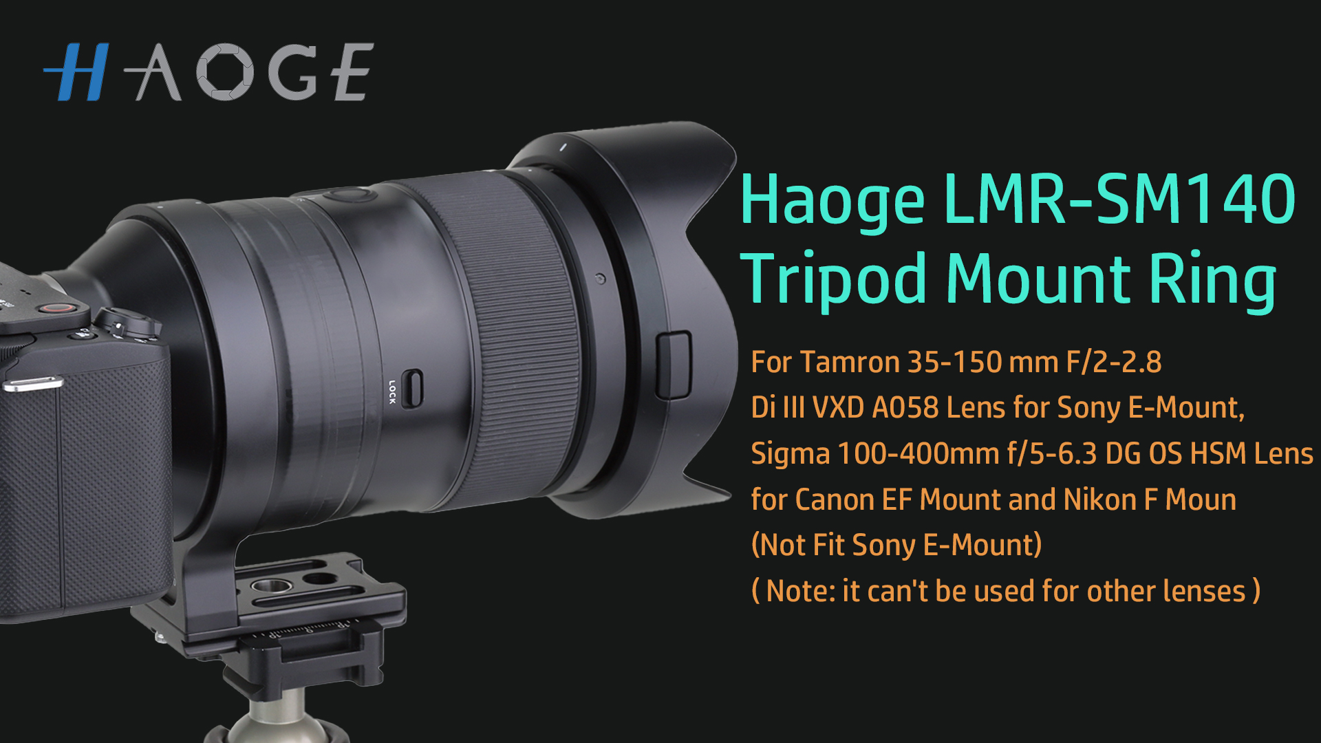 Amazon | Haoge 三脚マウントリング Tamron 35-150mm F/2-2.8 Di III